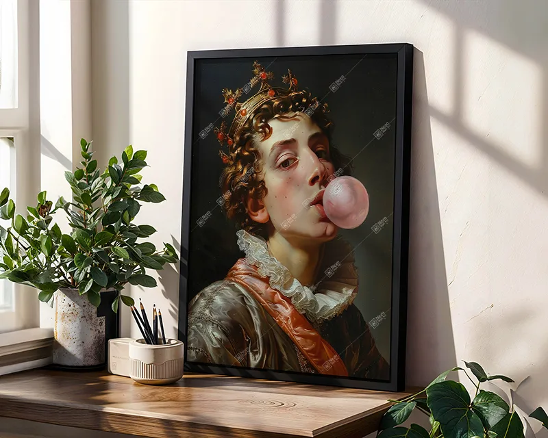 Kraliyet Ruhuyla Duvar Sanatı – Çerçeveli Tablo - Görsel 4