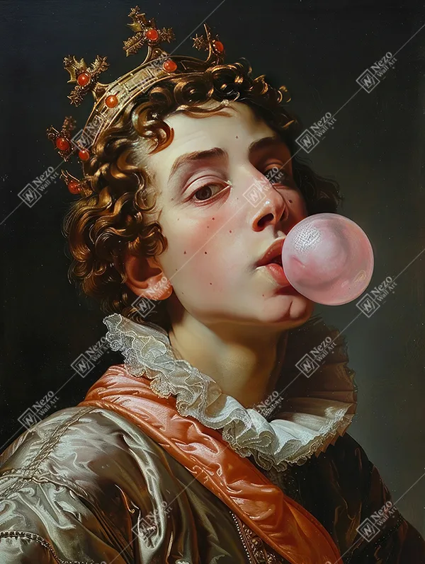 Kraliyet Ruhuyla Duvar Sanatı – Çerçeveli Tablo